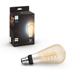 Ampoule connectée Philips Hue White Ambiance B22 Filament Edison 7W Transparent