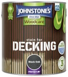 Johnstone's Woodcare Decking Stain Paint 2.5L - Black Oak