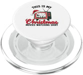 This Is My Christmas Movies Watching Holiday TV Vintage PopSockets PopGrip for MagSafe