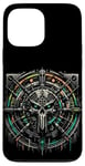 Coque pour iPhone 13 Pro Max Graphisme musical Cyber Grunge Mechanical Vault Cyberpunk Skull