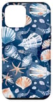 Coque pour iPhone 12 mini Bleu Vintage Tropical Coastal Petite-fille - Tendance