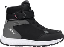 Viking Footwear Kids' Equip Sneaker Waterproof Insulated Black/Grey, 32