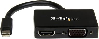 Adaptateur De Voyage Audio-Vidéo : Convertisseur 2 En 1 Mdp Vers Hdmi Et Vga - Dongle Hub Répartiteur Convertisseur Port Mini Dp Vers Hdmi Vga (Mdp2Hdvga)