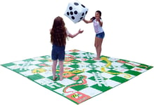 Giant Snakes and Ladders Game 3 Metres x 3 Metres PVC Durable Mat and Inflatable