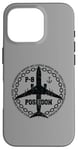 Coque pour iPhone 16 Pro P-8 Poseidon Avion militaire style vintage avant et arrière