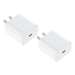 2-pack pikalaturit US-pistoke, USB-C