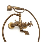 Robinet douche TEMPSA - Mitigeur en laiton Bronze - Mur - Baignoire SDB - Style Classique