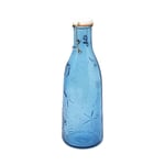 Recycled Glass Beyond The Sea Blue/Clear Kitchen Dining Decanter Bottle 1L (H) 26.5cm