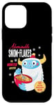 Coque pour iPhone 12 mini Cute Abominable Yeti. Bigfoot hide and seek on Snow, Flake