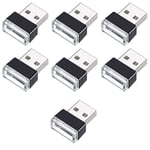 7 st Mini USB-lampa LED Modellbil Stämningsbelysning Neon Inredningsbelysning Bil Smycken USB Nattlampa (7 Färger)