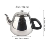 1.5l 2L Stainless Steel StovE Top Teapot Coffee Pot Teaware Hot Water Kettle