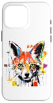 iPhone 16 Pro Max Colorful Fox Head Pop Art Painting Case