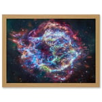 Artery8 NASA James Webb Telescope Cassiopeia A (Cas A) Composite Living Room Artwork Framed A3 Wall Art Print