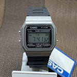 Casio F-91WM-1B Vintage Series Digital Black Resin Alarm Stopwatch Light Watch