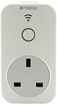 OPTIMUM WIFI 3 Pin Plug In Programmable Timer Control Socket Switch White