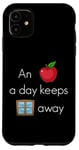 iPhone 11 An Apple a day keeps windows away fun PC operating system Case