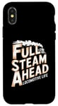 iPhone X/XS Locomotive Engineer Life Full Steam Ahead Train Lover Case