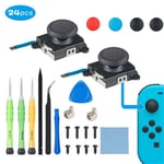 Paquet de 2 joysticks de remplacement analogiques 3D Joycon pour Nintendo Switch