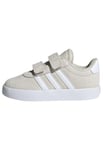 adidas VL Court 3.0 Shoes Infants Chaussures, Aluminium/Cloud White/Aluminium, 25.5 EU