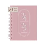 Rileys Agenda Planner 2024 2025 - Planificateur hebdomadaire et Mensuel - Carnet de Note et Weekly Planner de 18 mois | Couverture souple, double reliure 20,3 x 15,2 cm (Rose, 20,3 x 15,2 cm (FR))