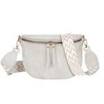 Gallantry Sac Banane Bandoulière Luna Effet Jeans Beige