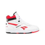 Reebok BB 4000 II MID Sneaker, White/VECRED/Black, 3 UK