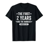 2 Year Wedding Anniversary Married Couples 2nd Anniversary T-Shirt