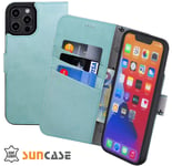 Case for IPHONE 16 Pro Max Case Book Case Leather Cover IN Antique Turquoise