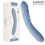 Svakom Ava Neo Interactive Thrusting Vibrator Blue App Control Webcam Sex Toy
