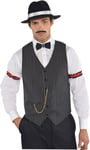 amscan 10237494 Adults Roaring 20s Gangster Vest - 1 Pc, Multi