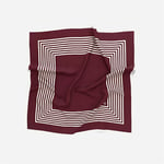 No. 13 Silk Scarf - Wine Red