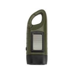 flashlight green Lampe de poche LED à manivelle solaire aste, équipement de survie, torche à auto-charge 62, dynamo pour la pêche, la navigation de plaisance et la randonnée ""Nipseyteko