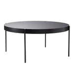 Verpan - Serie 430 Table Ø160, Black, Fenix Laminate Top, Powder Coated Metal Legs - Spisebord - Verner Panton - Svart - MDF/Laminat/Metall