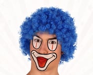 Atosa 31794 Clown Wig Blue Unisex - Adult