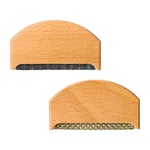 2 Pcs lint lint Clothes Hair Removers comb comb Sweater Shaver Wood lint lint Cl