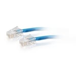 C2G Câble de raccordement réseau croisé non amorcé non blindé (UTP) Cat5e - Câble inverseur - RJ-45 (M) pour RJ-45 (M) - 2 m - UTP - CAT 5e - bloqué, uniboot - bleu