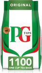 PG Tips 1100 Original  Black Tea Bags Bulk  One Cup Tea Bags 2.2kg.