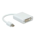 ROLINE Adaptateur Mini DisplayPort - DVI, Mini DP mâle vers DVI femelle I Full HD I blanc