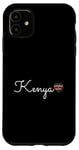 Coque pour iPhone 11 I Love Kenya Proud Kenyan Pride Voyage assorti