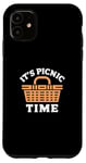 Coque pour iPhone 11 It's Picnic Time - Fun Picnic Basket Design for Outdoor Love