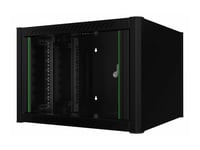 Lanview By Logon - Rack Skap - 60 X 56 - Veggmonterbar - Svart, Ral 9005 - 7U - 19"