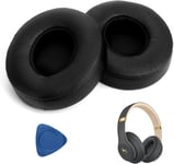 Coussinets d'oreille pour Beats Solo 3 Solo 2 Coussinets Casques de Remplacement pour Beats Solo 2 sans Fil Bluetooth Coussinets en Mousse pour Casque avec Cuir de Protéine et Mousse à Mémoire