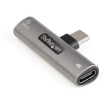 StarTech.com USB C Audio & Charge Adapter - USB-C Audio Adapter w/ USB-C Audi...