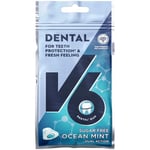 V6 Dental Dual Action Ocean Mint Tuggummi 30 g