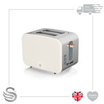 Swan 2 Slice Nordic Toaster 900W Soft Touch Housing Stainless Steel Matt Finish