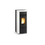 Poêle à granules étanche - EXTRAFLAME Angela Evo 8 kW Blanc