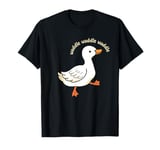 waddle waddle duck marathon funny usa T-Shirt