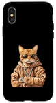 Coque pour iPhone X/XS Orange Bengale Chat Voyou Chat Gangster Chat Gangster Life