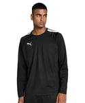 PUMA Men's TeamLIGA Training Sweat Sweater, Puma Black-Puma White, M