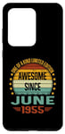 Coque pour Galaxy S20 Ultra Awesome Since June 1955 limited edition 69th Birthday